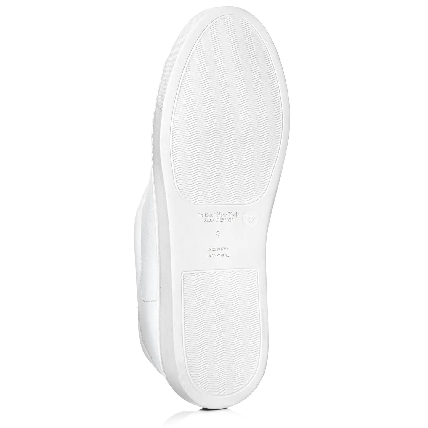 Bolla White Soft Calf Elastic Slip-On Sneaker - To Boot New York