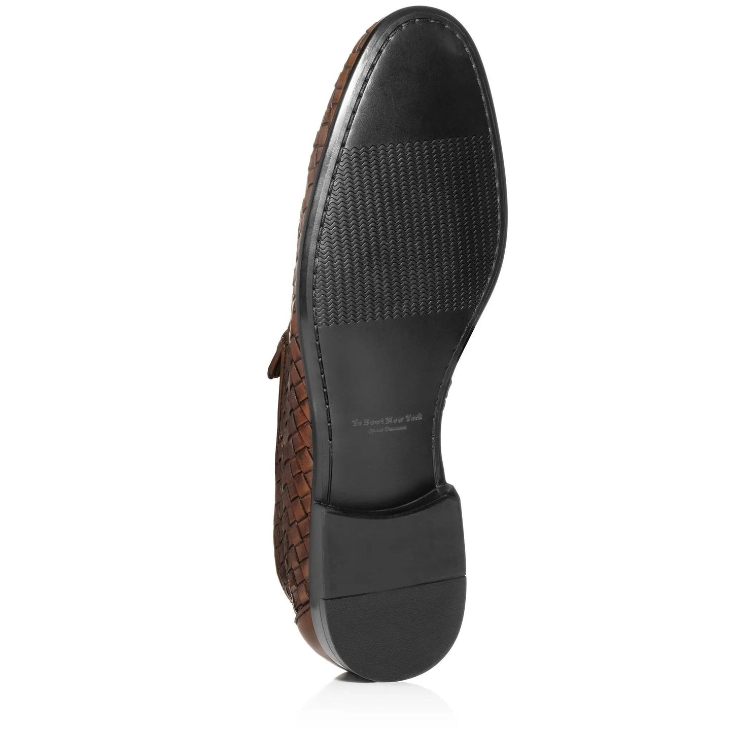 Foley Cognac Hand Woven Intrecciato Slip-On - To Boot New York