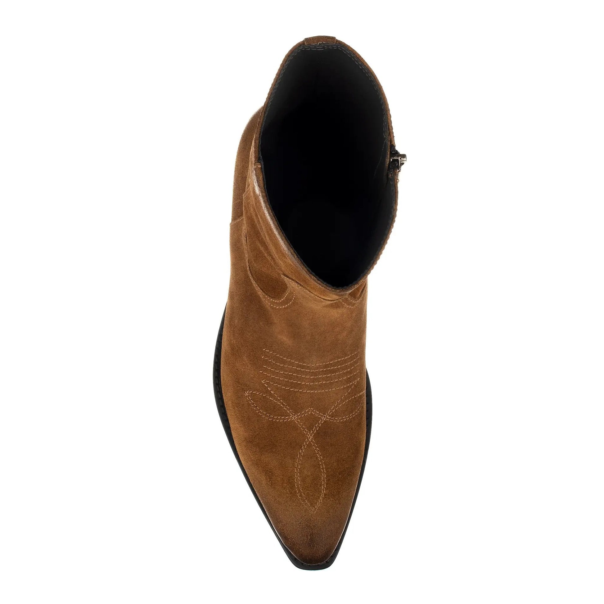 Atticus Whiskey Suede Western Zip Boot - To Boot New York