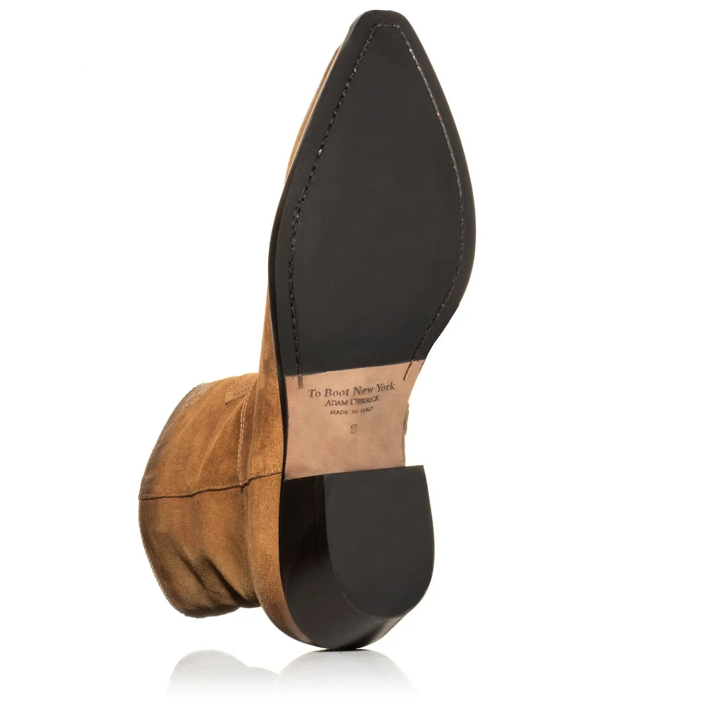 Atticus Whiskey Suede Western Zip Boot - To Boot New York