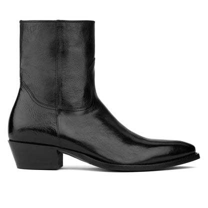 Augustus Black Leather Western Boot - To Boot New York