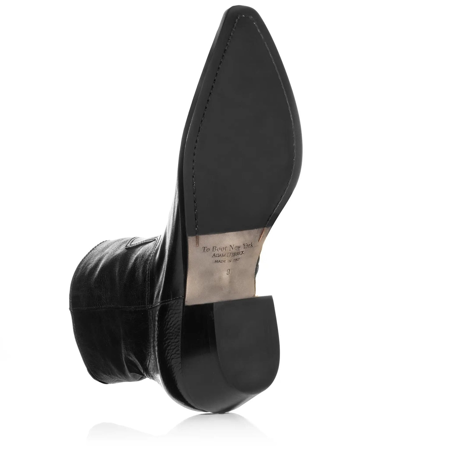 Augustus Black Leather Western Boot - To Boot New York