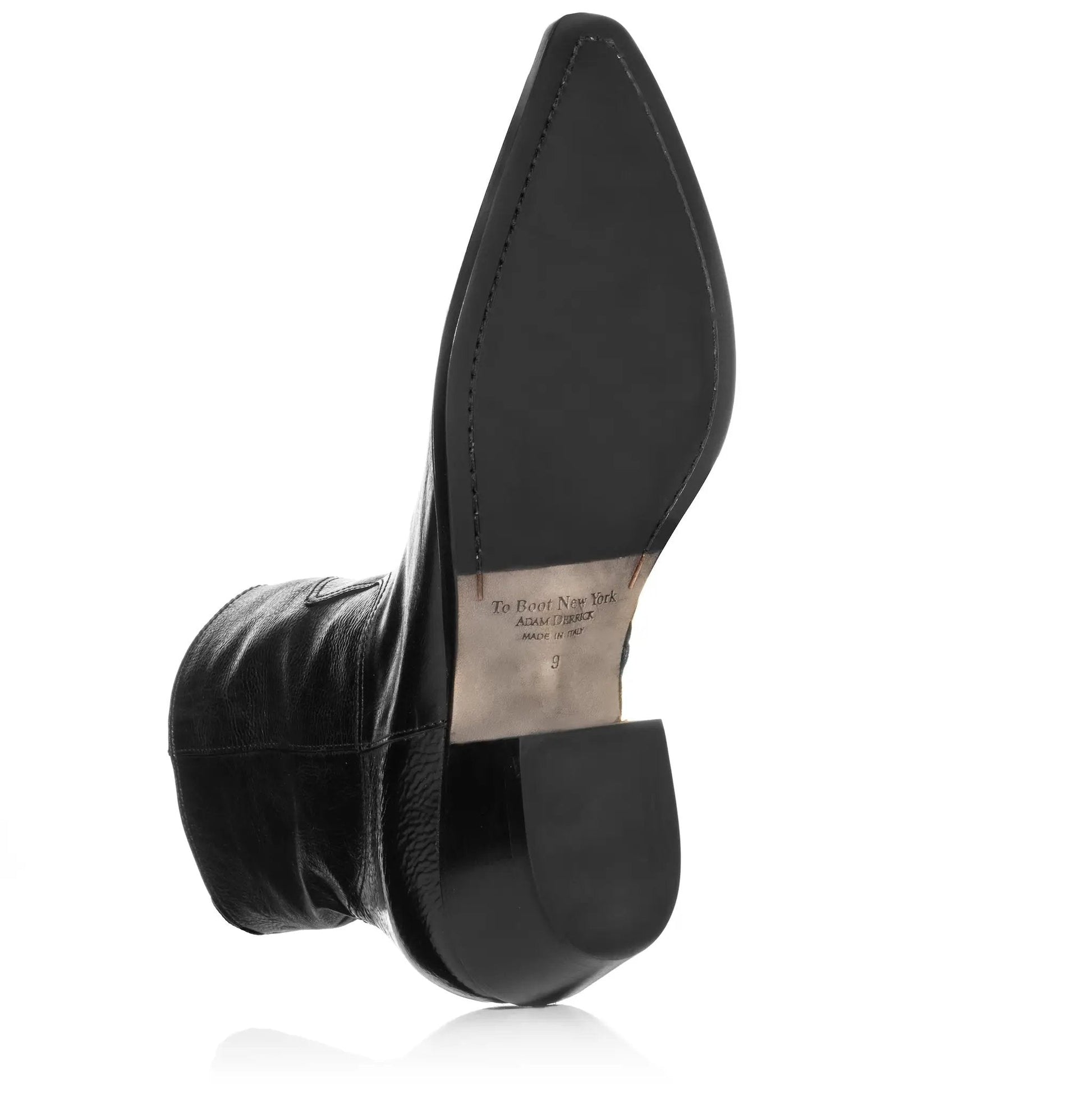 Augustus Black Leather Western Boot - To Boot New York