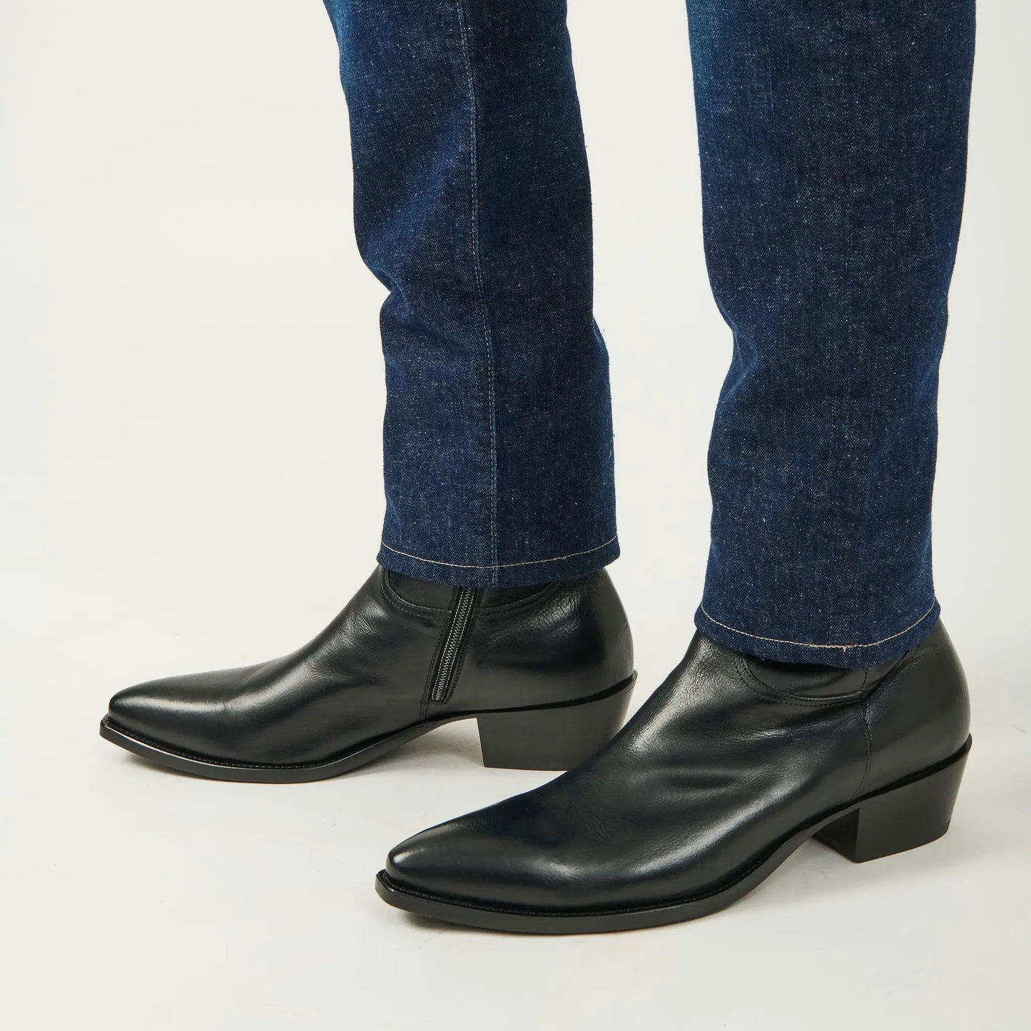 Augustus Black Leather Western Boot - To Boot New York