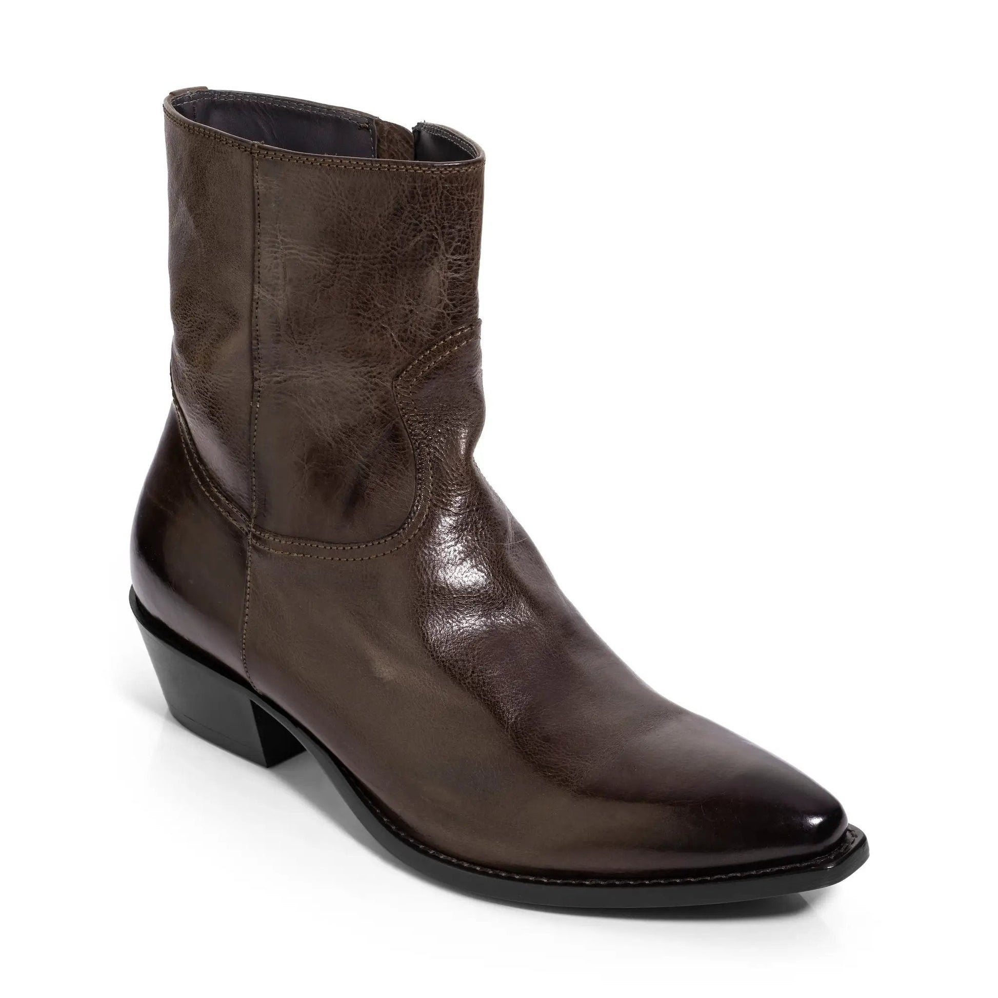 Augustus Brown Leather Western Boot - To Boot New York