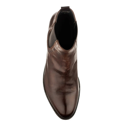 Bedell Dark Brown Leather Chelsea Boot - To Boot New York