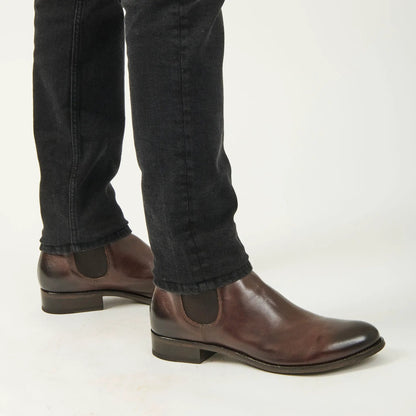 Bedell Dark Brown Leather Chelsea Boot - To Boot New York