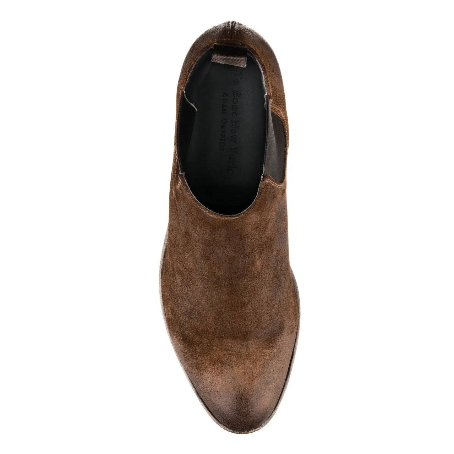 Bedell Mid Brown Waxed Suede Chelsea Boot - To Boot New York