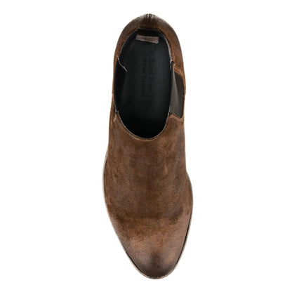 Bedell Mid Brown Waxed Suede Chelsea Boot - To Boot New York