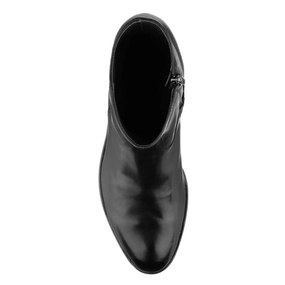 Belvedere Black Calf Leather Zip Boot - To Boot New York