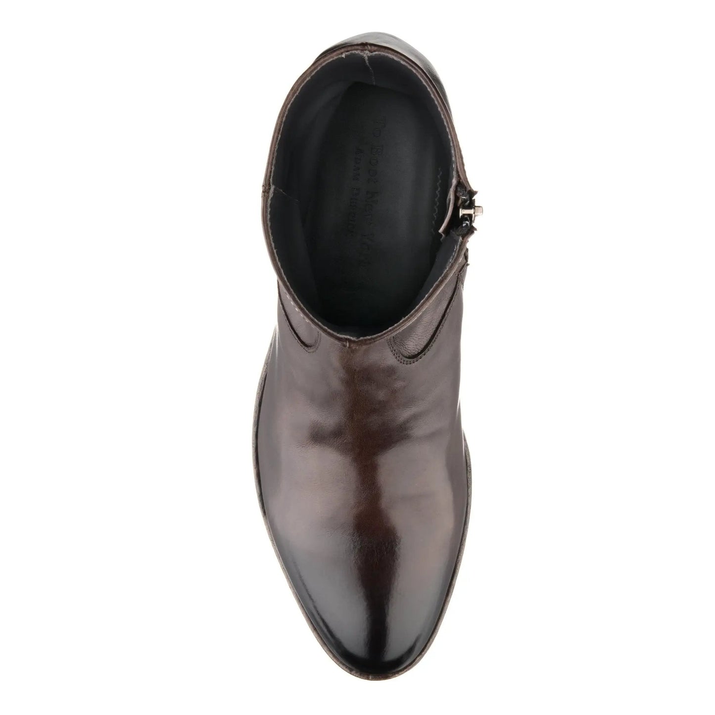 Belvedere Dark Brown Calf Leather Zip Boot - To Boot New York