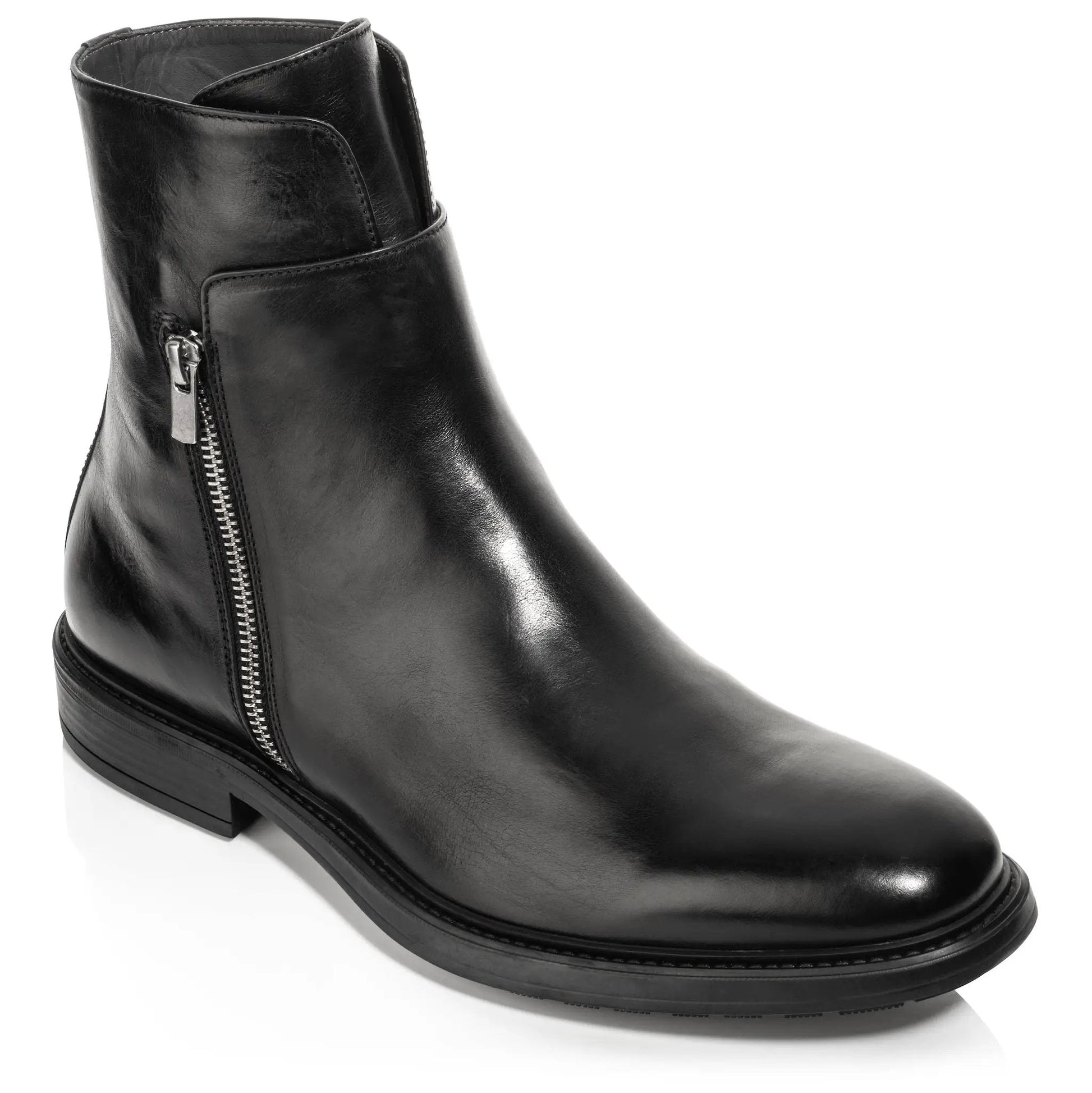 Boyd Black Calf Zip Boot - To Boot New York