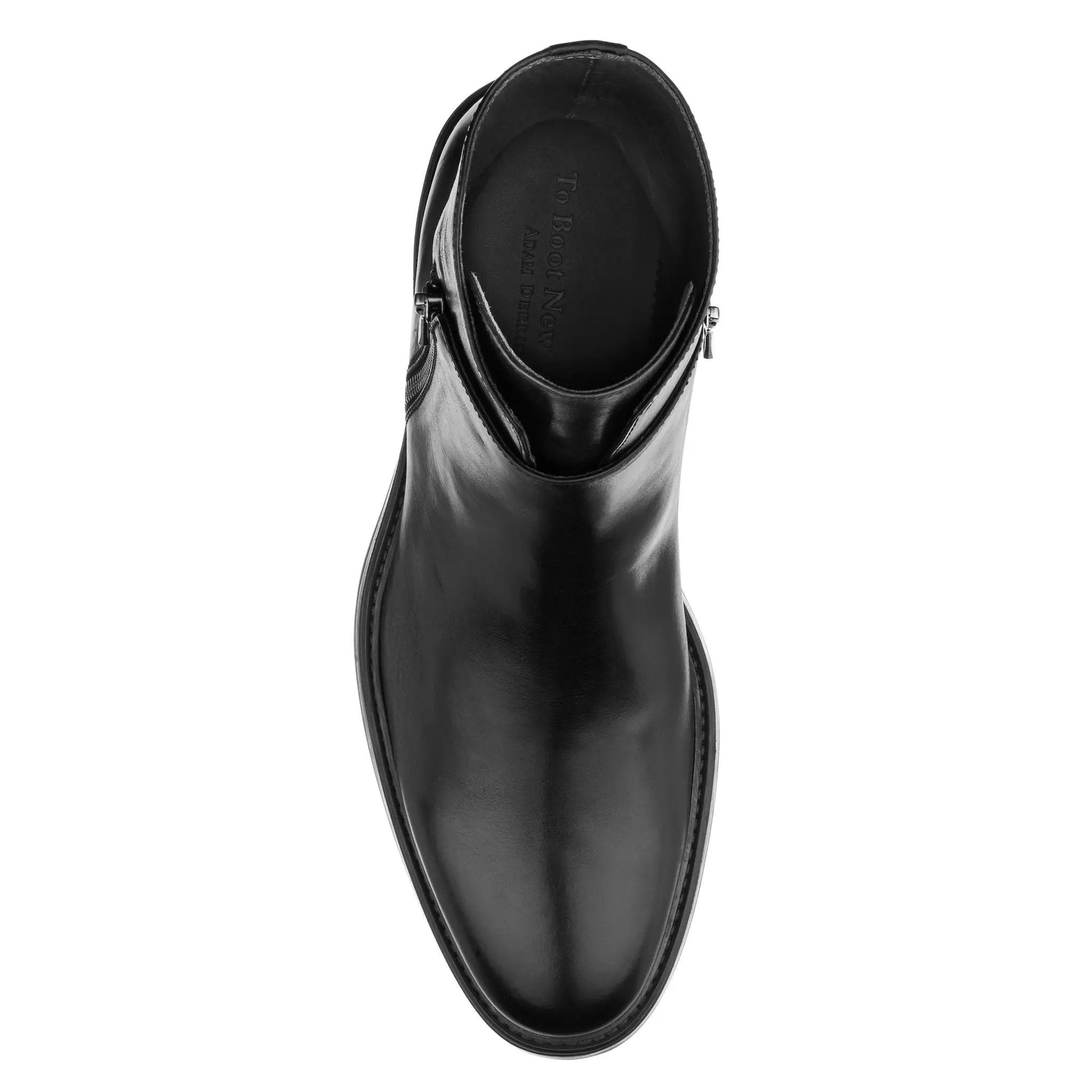 Boyd Black Calf Zip Boot - To Boot New York