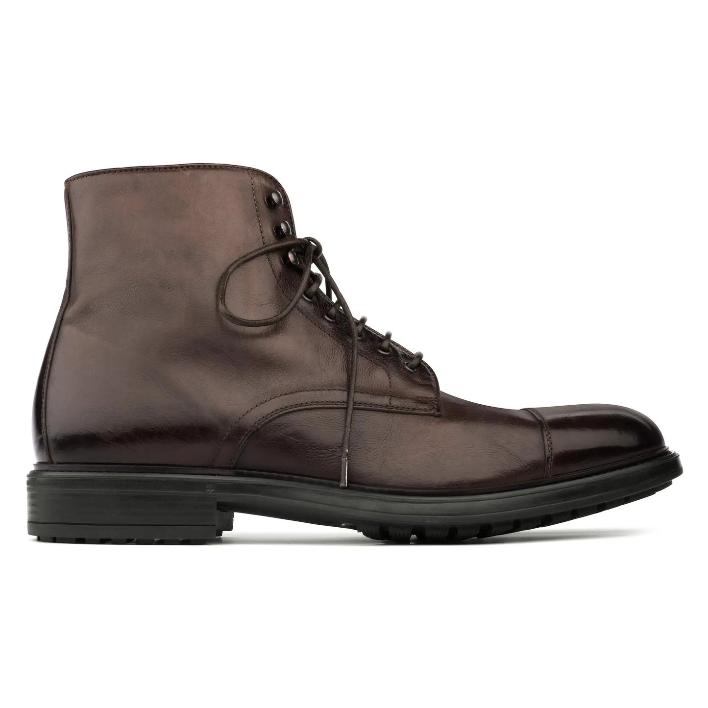 Burkett Dark Brown Cap Toe Boot - To Boot New York