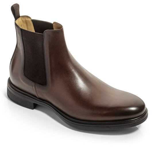 Carlsbad Dark Brown Calf Leather Chelsea Boot - To Boot New York