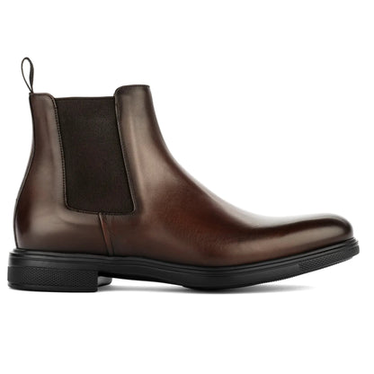 Carlsbad Dark Brown Calf Leather Chelsea Boot - To Boot New York