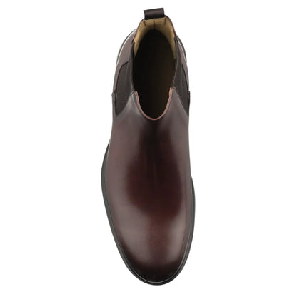 Carlsbad Dark Brown Calf Leather Chelsea Boot - To Boot New York