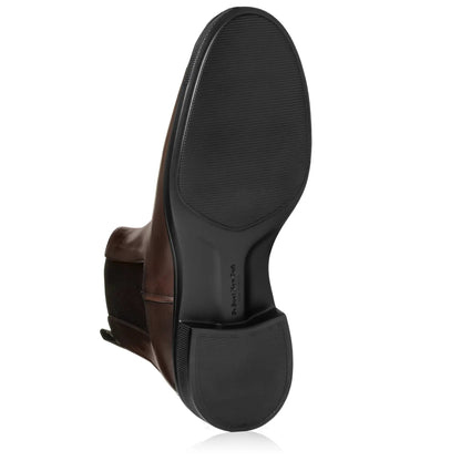 Carlsbad Dark Brown Calf Leather Chelsea Boot - To Boot New York