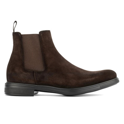 Carlsbad Dark Brown Weather-Repellent Suede Chelsea Boot - To Boot New York