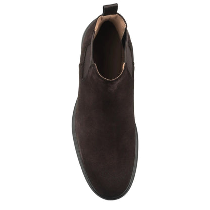 Carlsbad Dark Brown Weather-Repellent Suede Chelsea Boot - To Boot New York