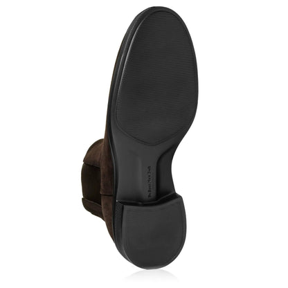 Carlsbad Dark Brown Weather-Repellent Suede Chelsea Boot - To Boot New York