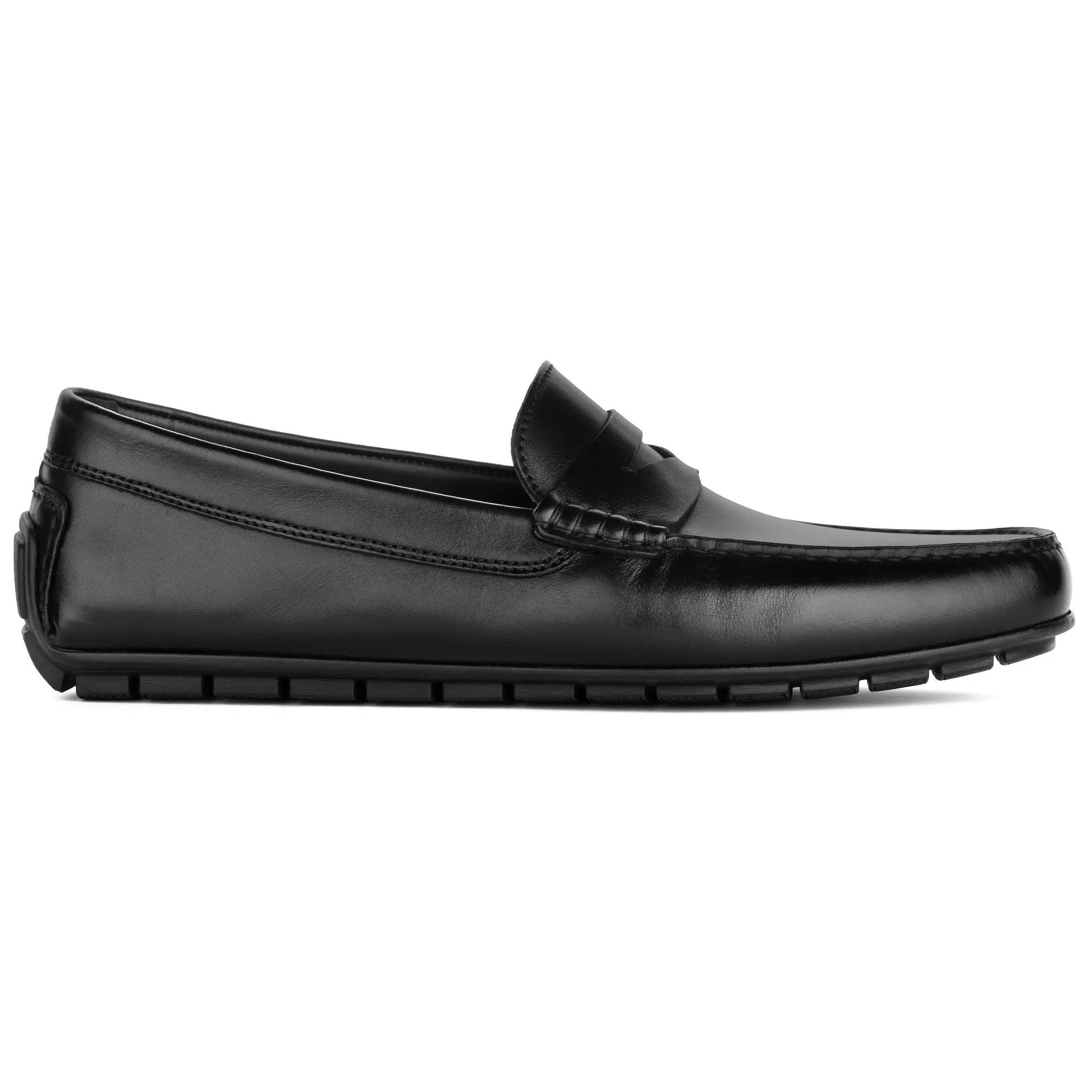 Adelaide Black Calf Leather Driving Shoe - To Boot New York