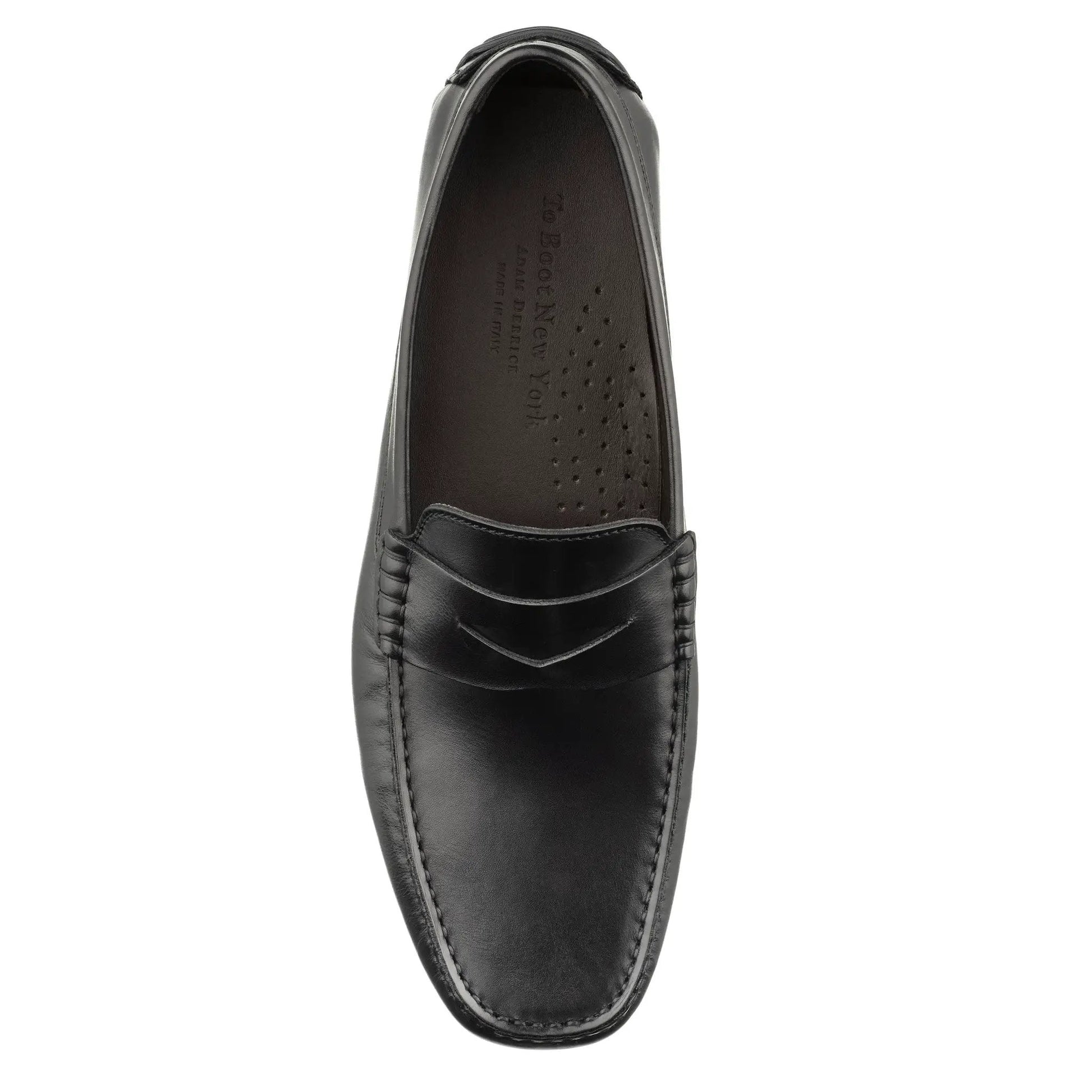 Adelaide Black Calf Leather Driving Shoe - To Boot New York