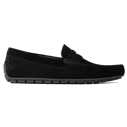 Adelaide Black Suede Driving Shoe - To Boot New York