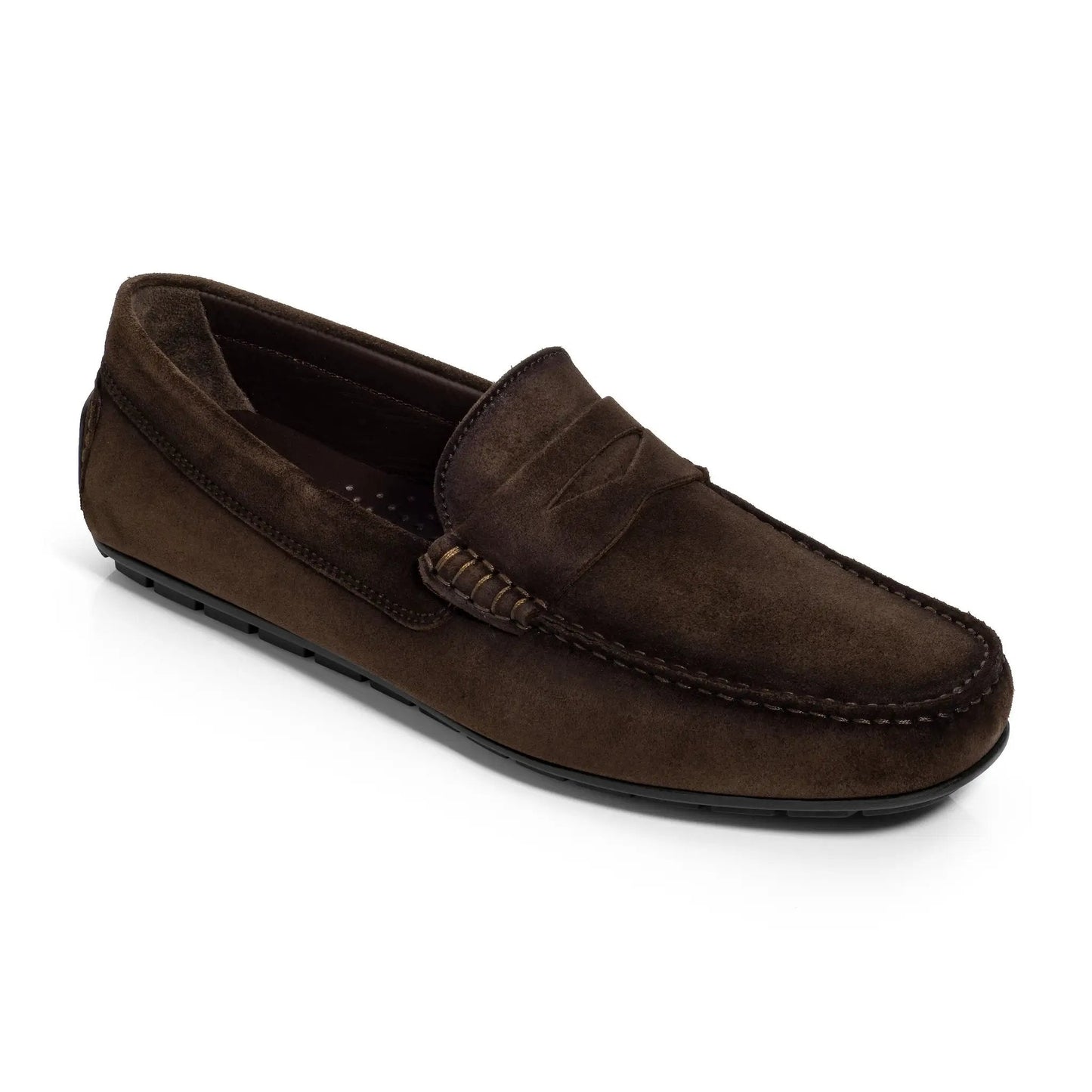Adelaide Brown Aero Suede Driving Shoe - To Boot New York
