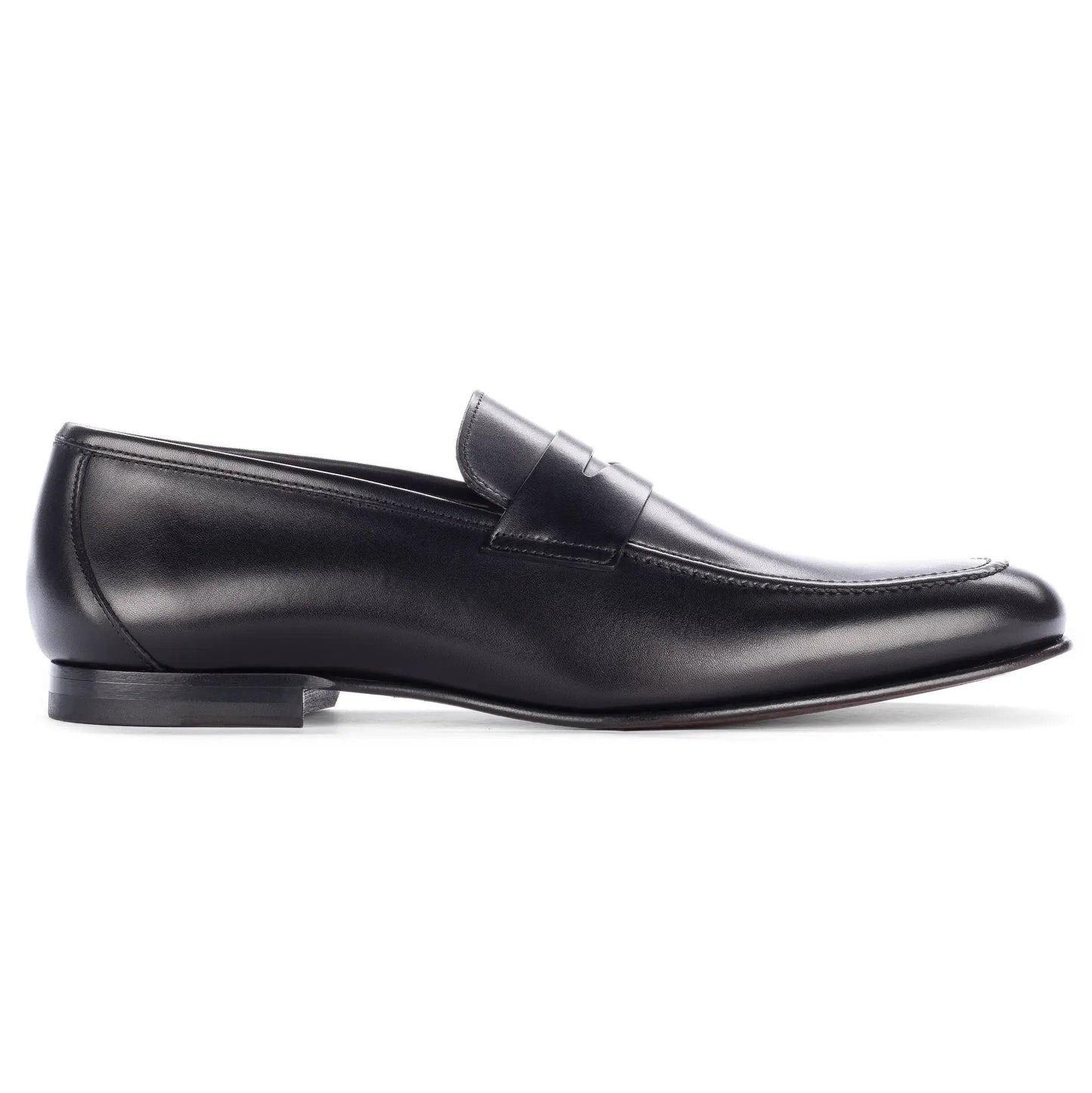 Aldrin Black Calf Leather Penny Loafer - To Boot New York