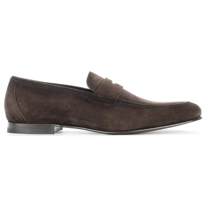 Aldrin Brown Aero Suede Penny Loafer - To Boot New York