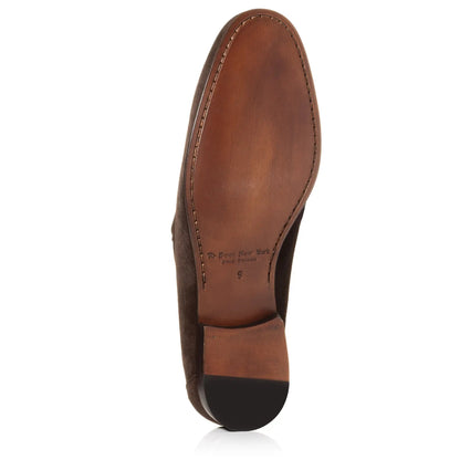 Aldrin Brown Aero Suede Penny Loafer - To Boot New York
