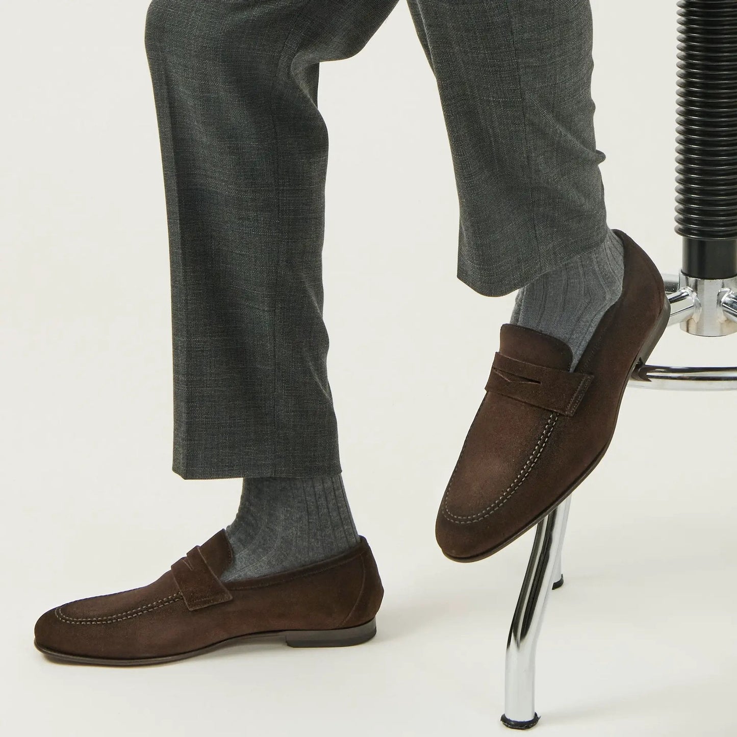 Aldrin Brown Aero Suede Penny Loafer - To Boot New York