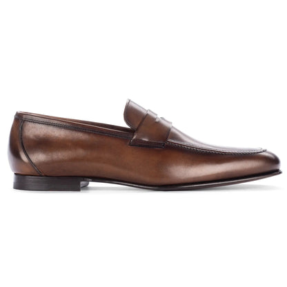 Aldrin Brown Calf Leather Penny Loafer - To Boot New York