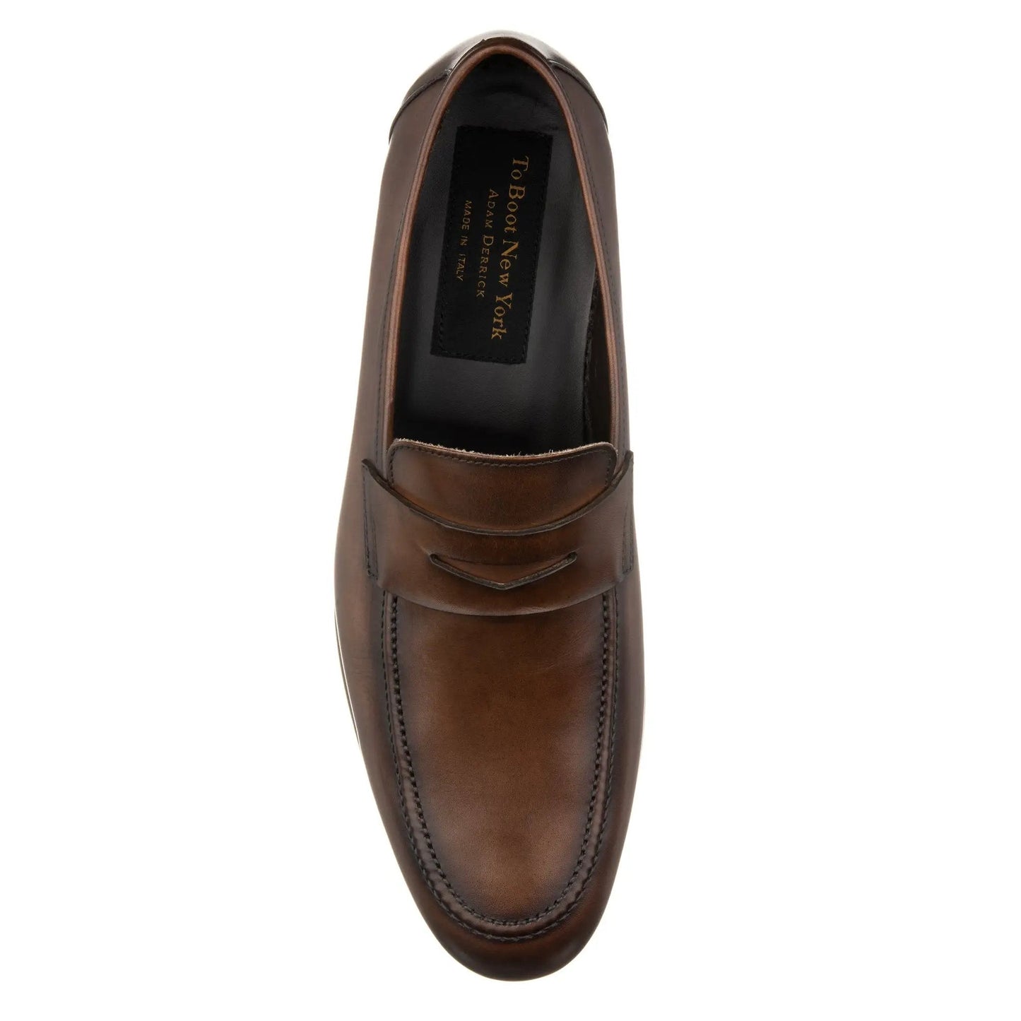 Aldrin Brown Calf Leather Penny Loafer - To Boot New York