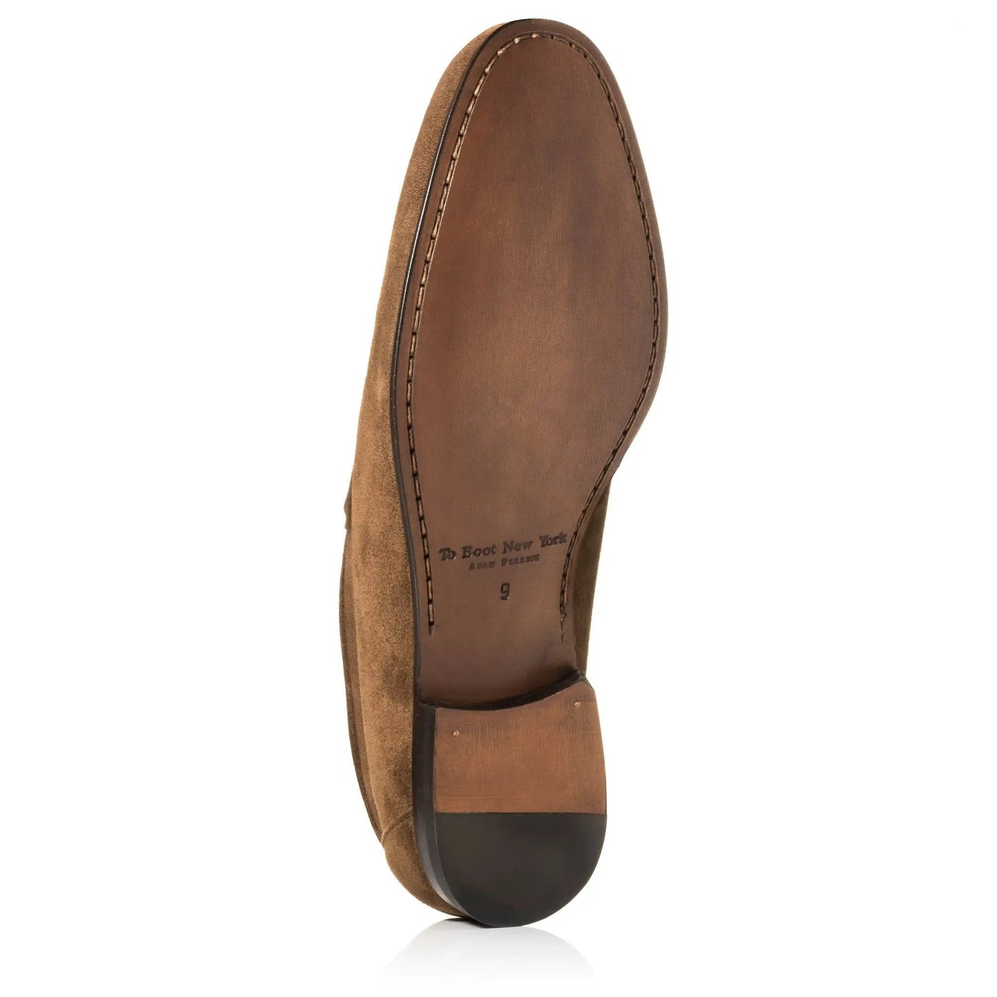 Aldrin Mid Brown Suede Penny Loafer - To Boot New York