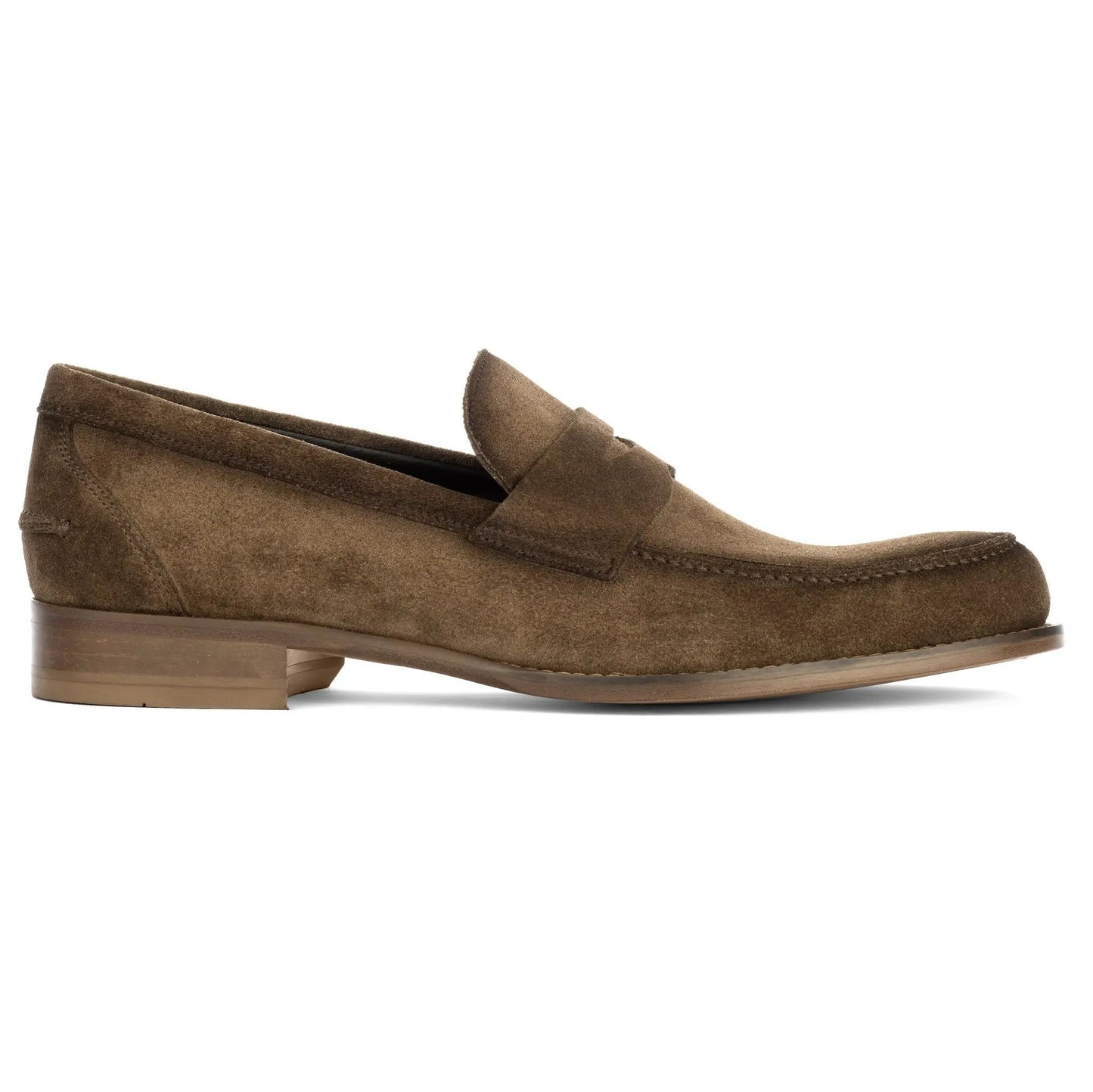Atlantis Brown Box Suede Penny Loafer - To Boot New York