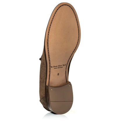 Atlantis Brown Box Suede Penny Loafer - To Boot New York