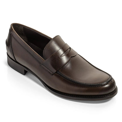 Atlantis Dark Brown Full-Grain Calf Leather Penny Loafer - To Boot New York