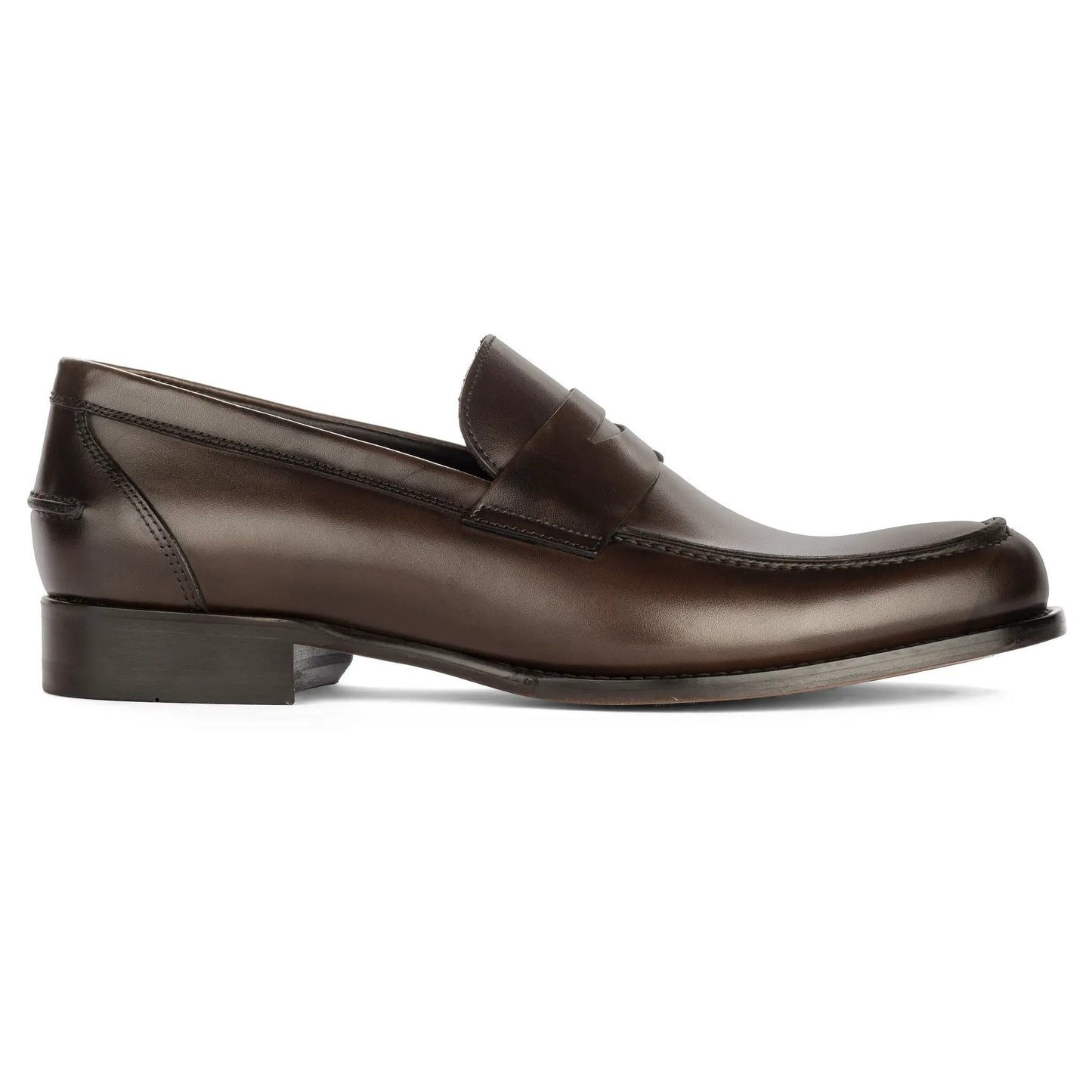 Atlantis Dark Brown Full-Grain Calf Leather Penny Loafer - To Boot New York
