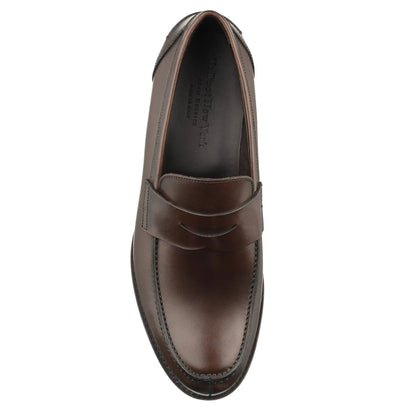 Atlantis Dark Brown Full-Grain Calf Leather Penny Loafer - To Boot New York