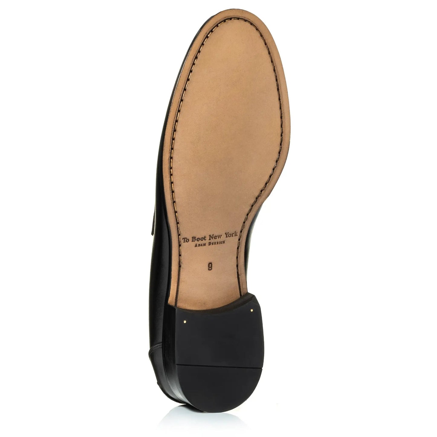 Atlantis Two-Tone Black & White Box Calf Leather Penny Loafer - To Boot New York