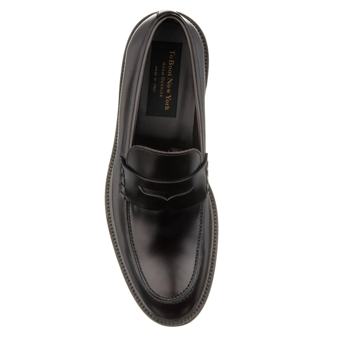Balboa Dark Brown Leather Penny Slip-On - To Boot New York