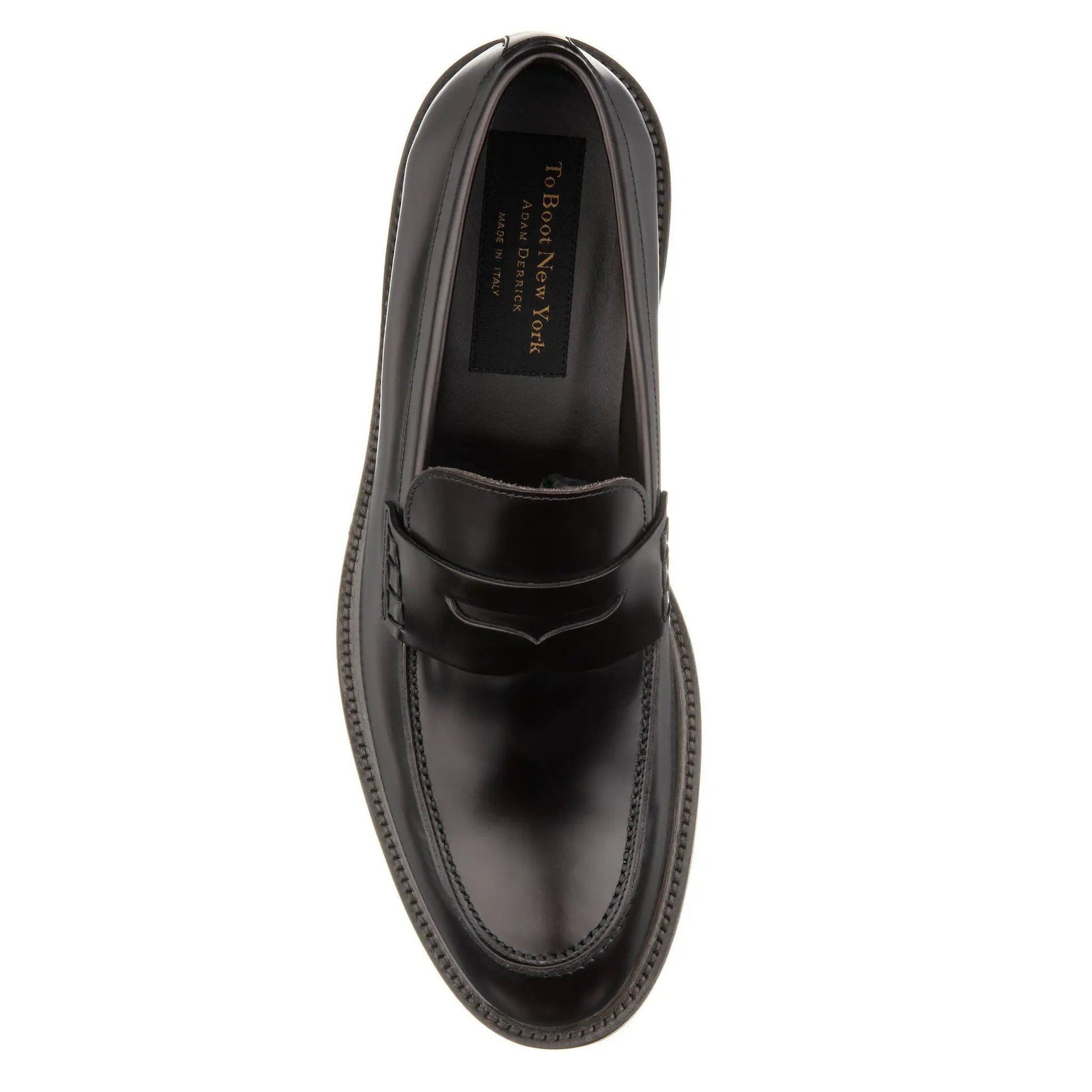 Balboa Dark Brown Leather Penny Slip-On - To Boot New York