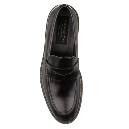 Balboa Dark Brown Leather Penny Slip-On - To Boot New York