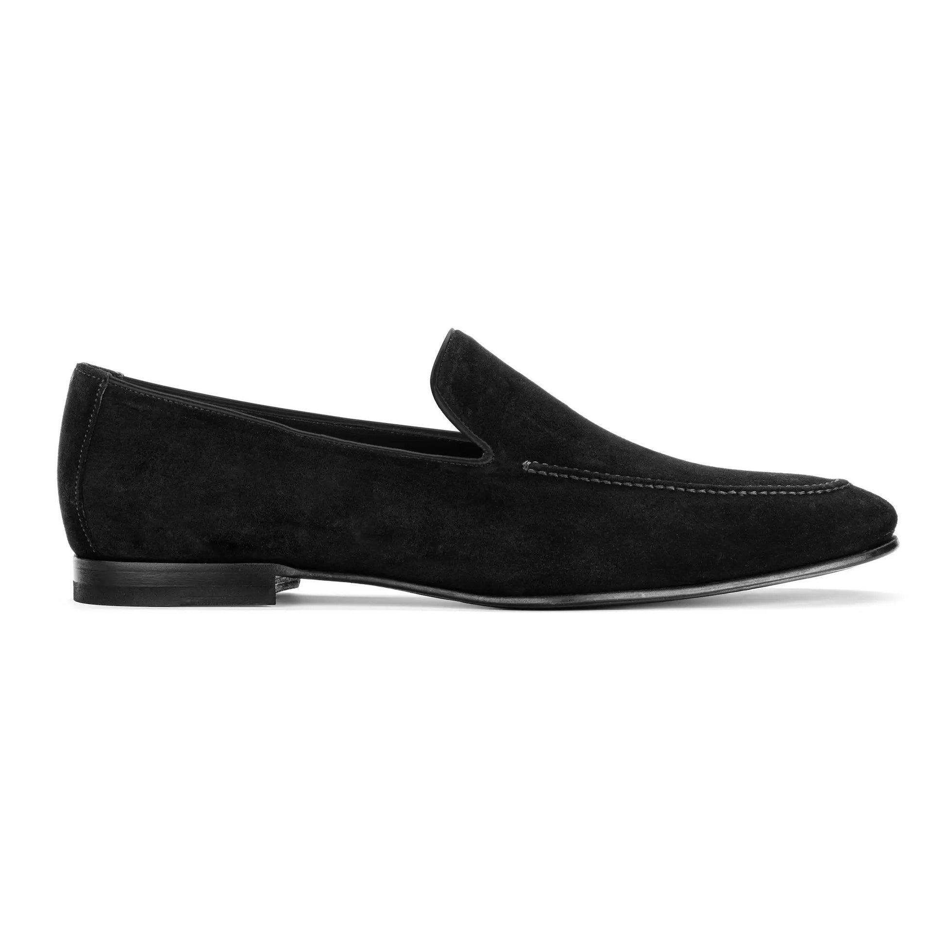 Beamon Black Suede Slip-On Loafer - To Boot New York