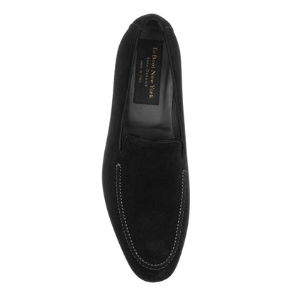 Beamon Black Suede Slip-On Loafer - To Boot New York