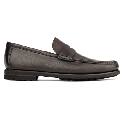 Belfast Dark Brown Calf Penny Loafer - To Boot New York