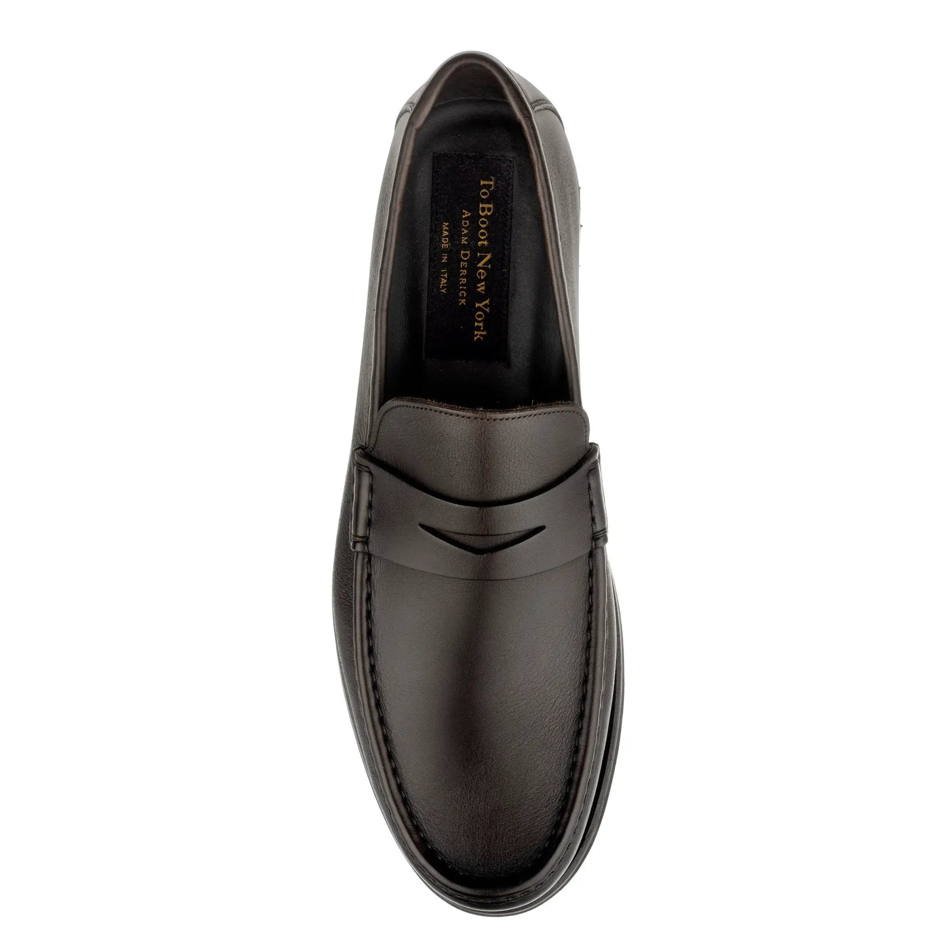 Belfast Dark Brown Calf Penny Loafer - To Boot New York