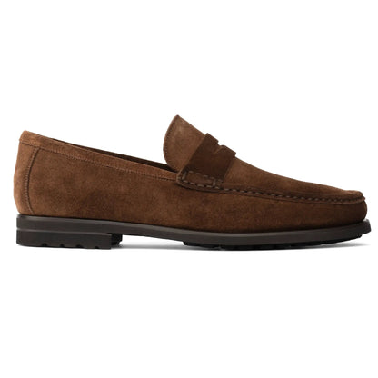Belfast Mid Brown Suede Loafer - To Boot New York